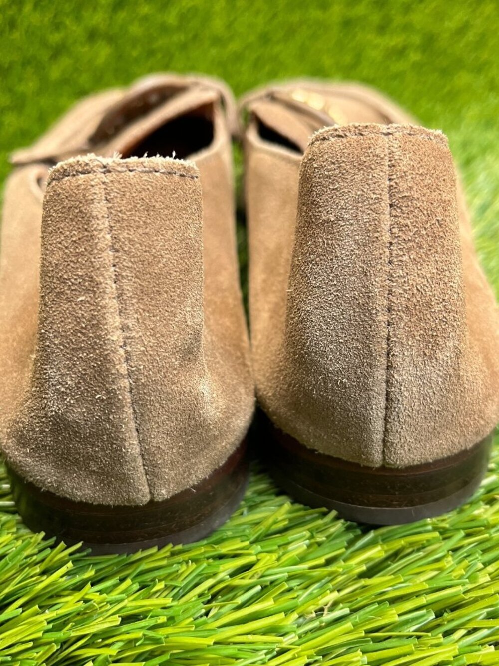 Tory Burch Miller Womens Size 8 Brown Casual Suede Square Toe Loafer Flats Shoes - Picture 6 of 10
